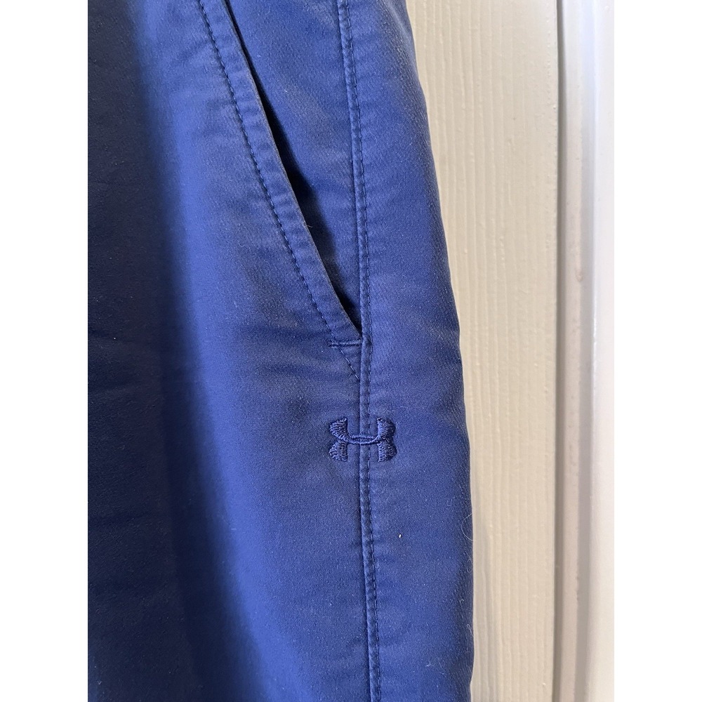 Under Armour Men's 40 x 32 1350053 Navy Blue Straight Leg Tech Golf Pants Chino - Picture 3 of 7